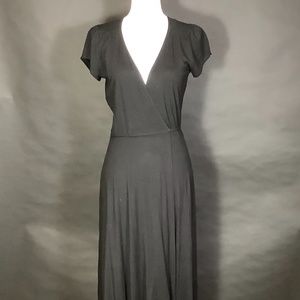 Black jersey wrap by Reformation